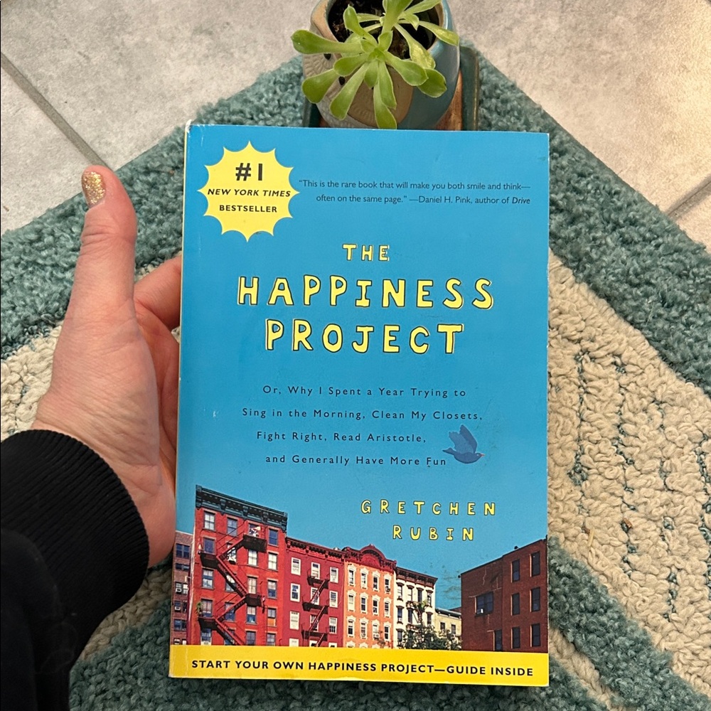 The Happiness Project Book - Blue Cover